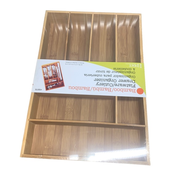 Lipper Bamboo Wood Deep Flatware Organizer - Picture 8 of 8